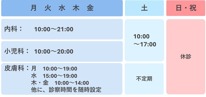 立川　診療スケジュール